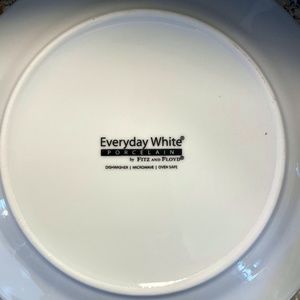 Fitz and Floyd everyday white  salad/dessert dishes - set of 4